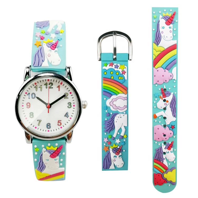 Factory custom wrist watch 3D cartoon kids watches children watch from custom watch manufacturer