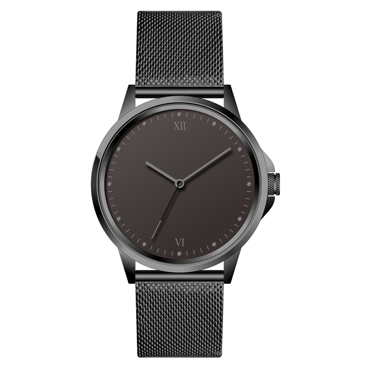 Elegant style men's quartz watch super slim stainless steel case 30 meters waterproof man watches