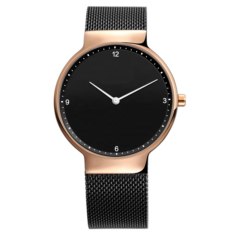 Fashion wristwatch stainless steel high quality japan movement quartz watch man