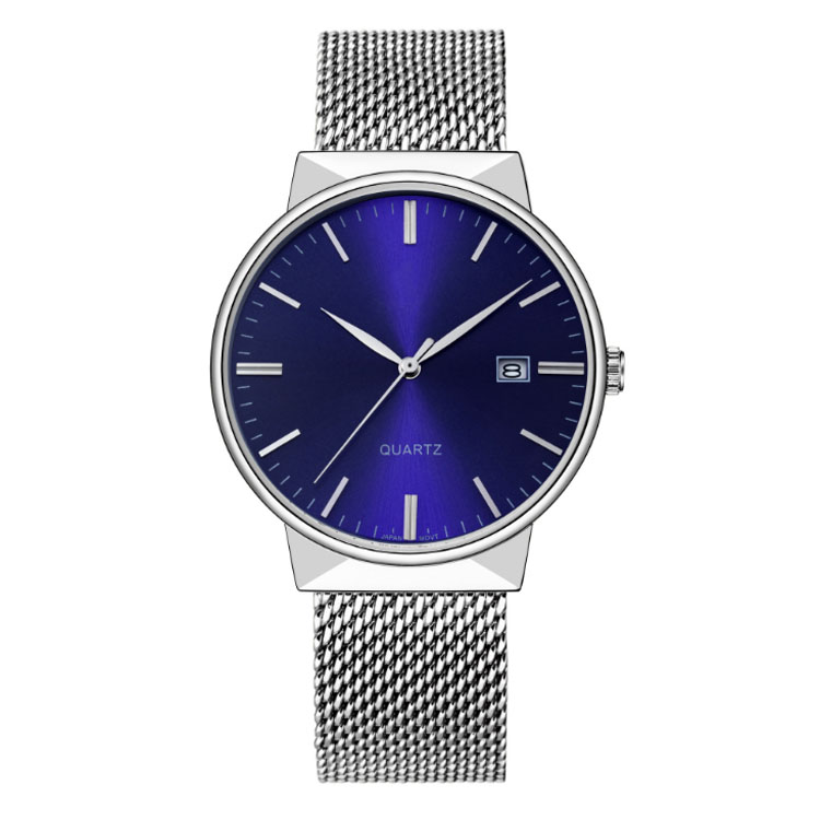 Japan watches mens watch waterproof quartz watches mesh band with date for man business