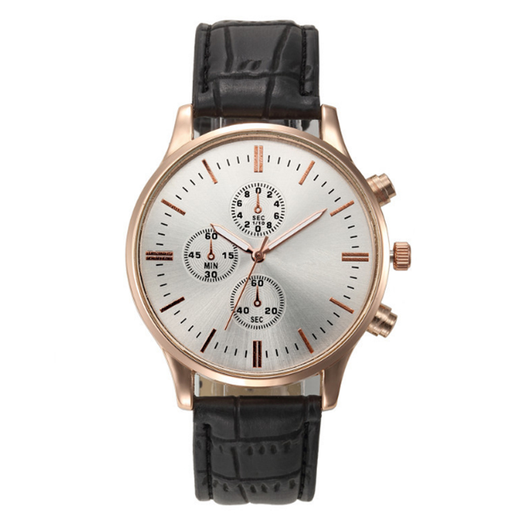 Man WATCHES with logo Japanese movt stainless steel case back big face leather nylon band for man sp