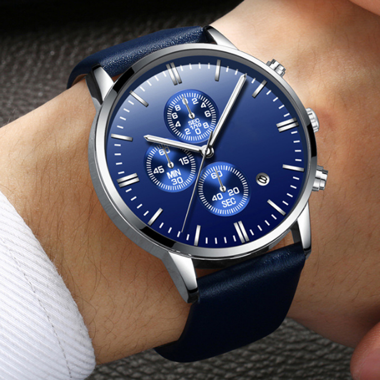 Custom logo stainless steel case back alloy man watch men's quartz wrist hand watch for business man