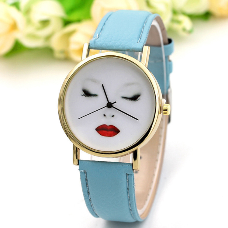 European and American leather belt quartz watch fashion women watch female student