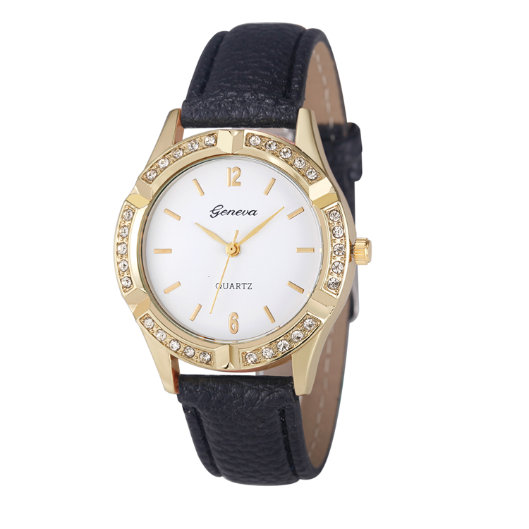 2022 new fashion full diamond bling bling metal quartz woman watch