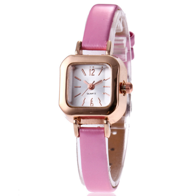 Lady quartz watch small case alloy watch women gold