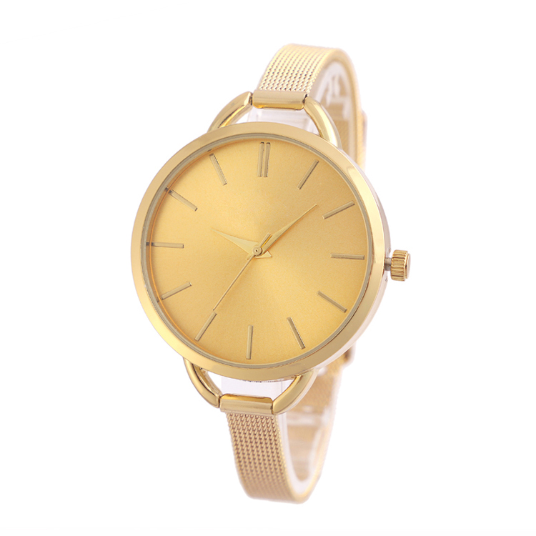 Fashion women watches gold casual quartz lady wrist watch for ladies