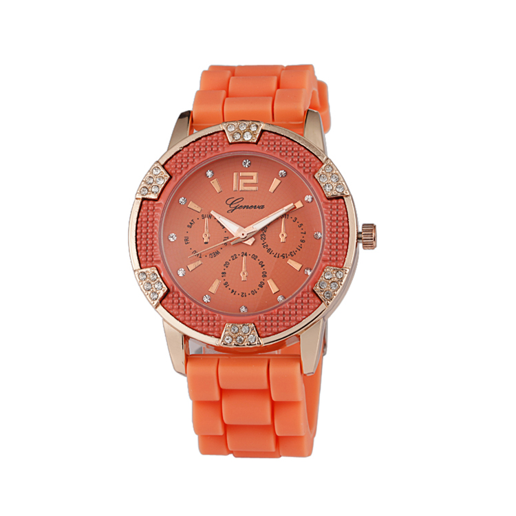 Trend products silicone watch band youth geneva watch