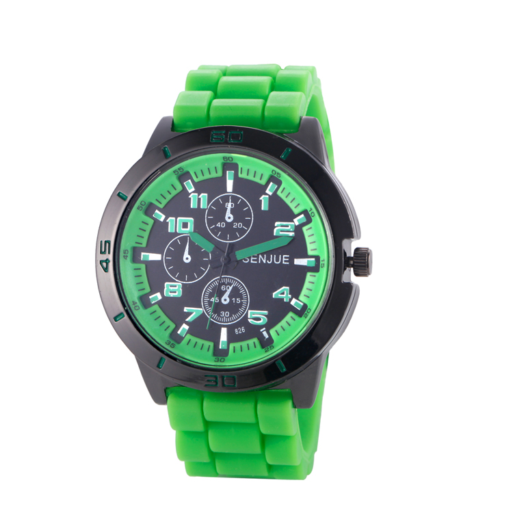 High quality fashion sports silicone wrist hand watch for men