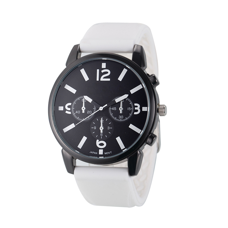Free sample top selling fashion silicone band big face sport watch for unisex